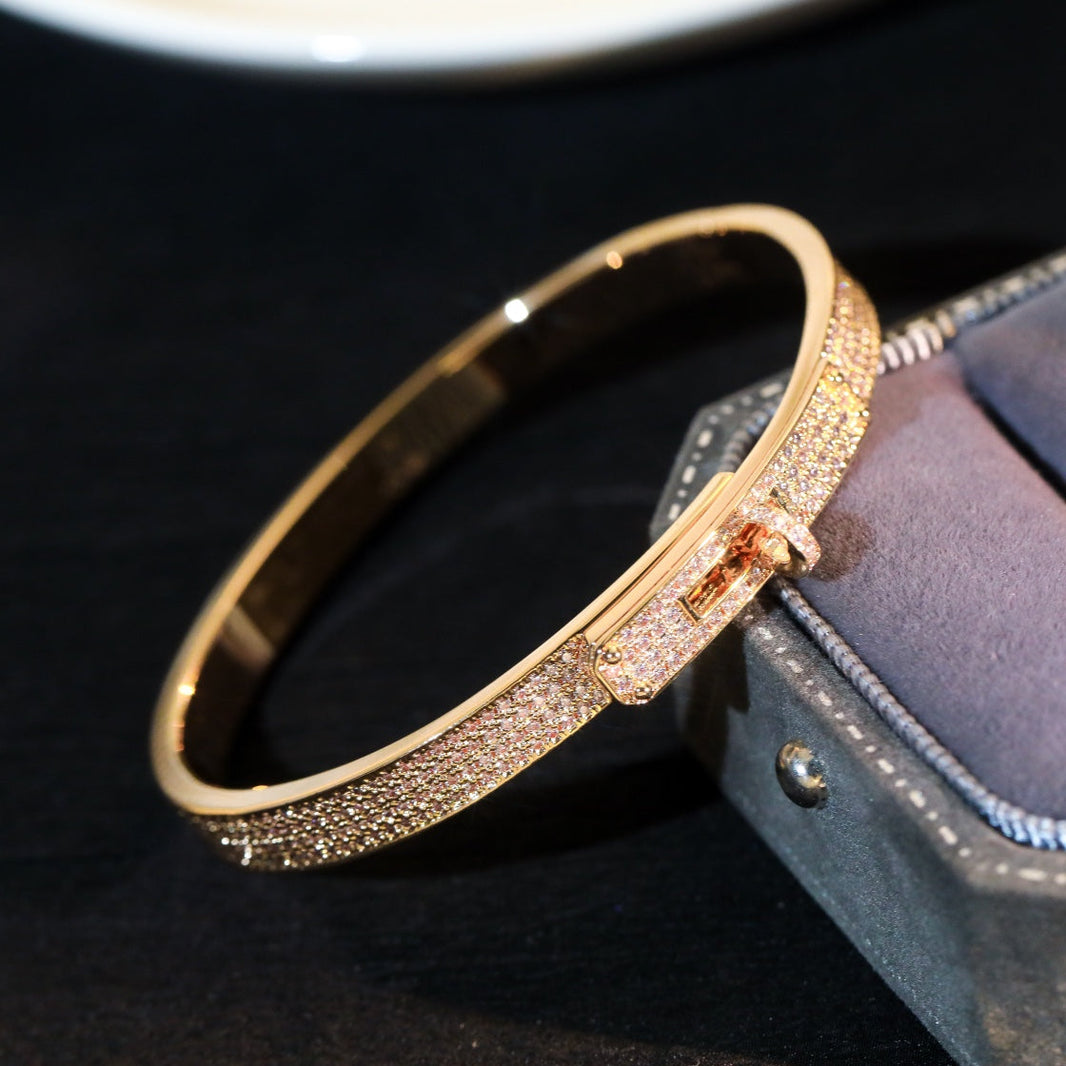 [LUCKY LOVE]KELLY BRACELET DIAMOND PAVED