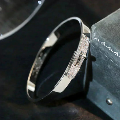 [LUCKY LOVE]KELLY SILVER DIAMOND BRACELET