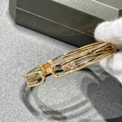 [LUCKY LOVE]MOVE 10TH PAVED DIAMOND BRACELET