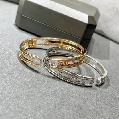 [LUCKY LOVE]MOVE 10TH PAVED DIAMOND BRACELET