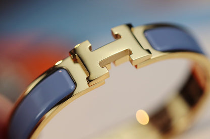 [LUCKY LOVE]H BRACELET 12MM BLUE GRAY