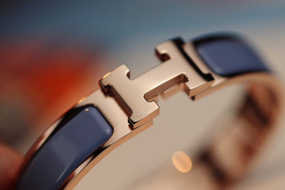 [LUCKY LOVE]H BRACELET 12MM BLUE GRAY