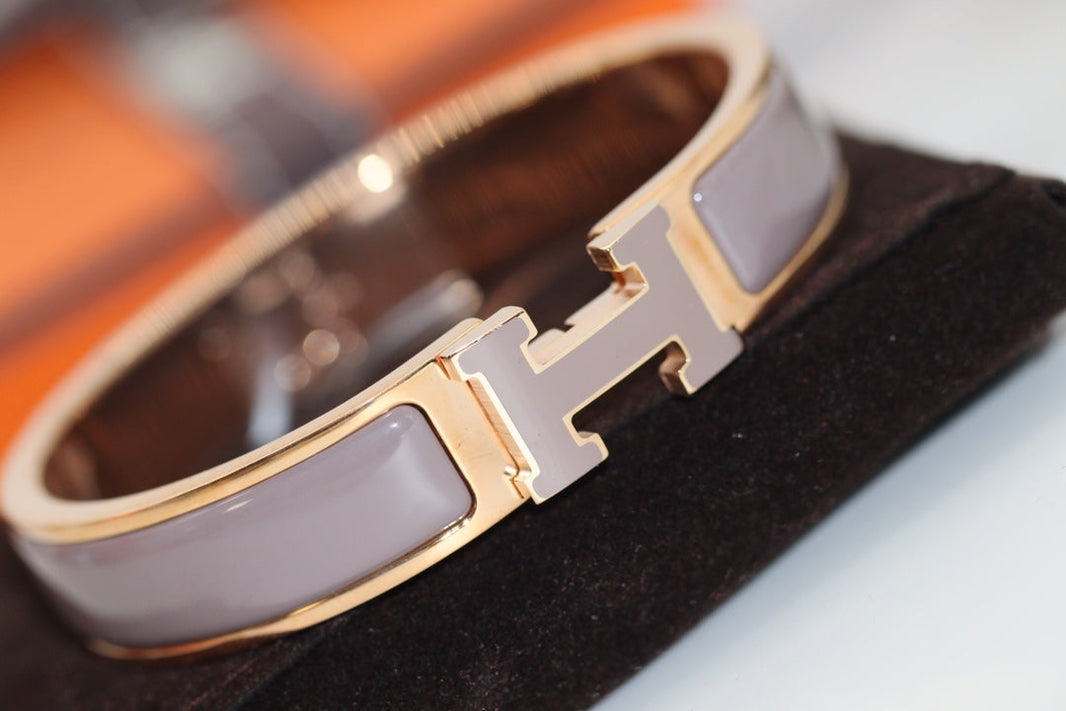 [LUCKY LOVE]H BRACELET 12MM BROWN