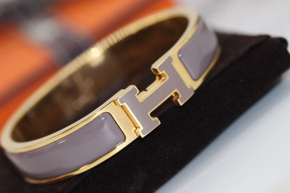 [LUCKY LOVE]H BRACELET 12MM BROWN