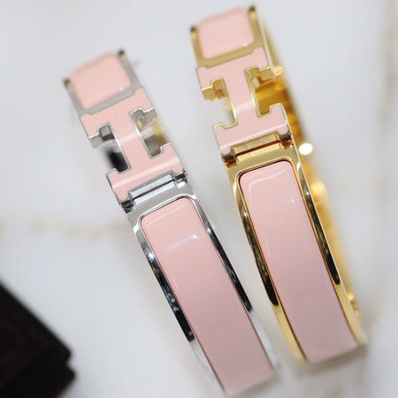 [LUCKY LOVE]H BRACELET 12MM PINK