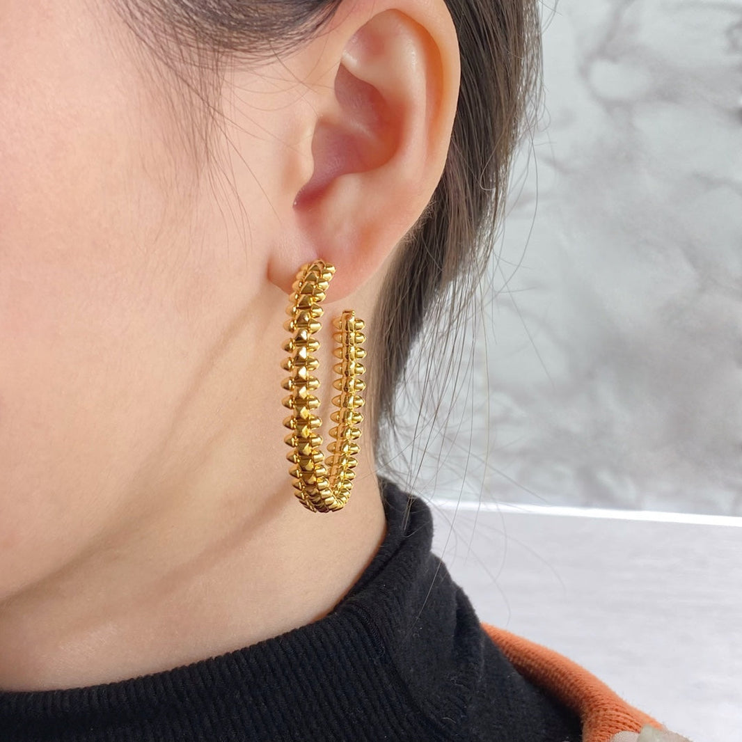 [LUCKY LOVE]CLASH HOOP EARRINGS