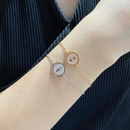 [LUCKY LOVE]LUCKY MOVE DIAMOND PAVED BRACELET