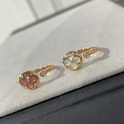 [LUCKY LOVE]SUN 1 DIAMOND PINK MOP RING