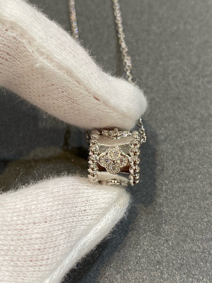 [LUCKY LOVE]PERLEE PEDANT SIVLER DIAMOND NECKLACE