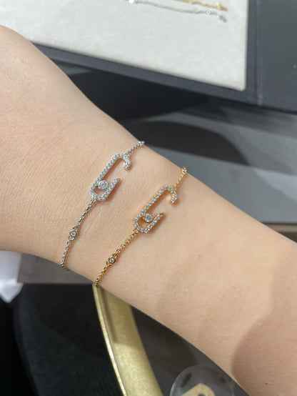 [LoveLucky] LOVE & JUSTE Baby Move Diamond Bracelet Stack Set