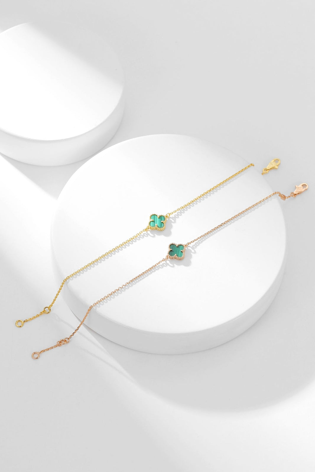 [LUCKY LOVE]CLOVER BRACELET MALACHITE 1 MOTIF