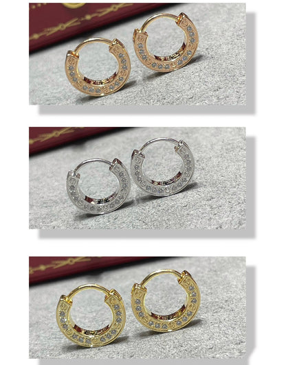 [LUCKY LOVE]LOVE DIAMOND EARRINGS