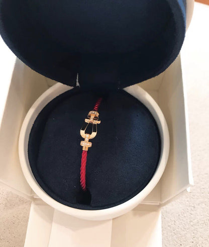 [LUCKY LOVE]FORCE 10 HALF DIAMOND PINK GOLD RED CORDERI LARGE AND MEDIUM MODEL