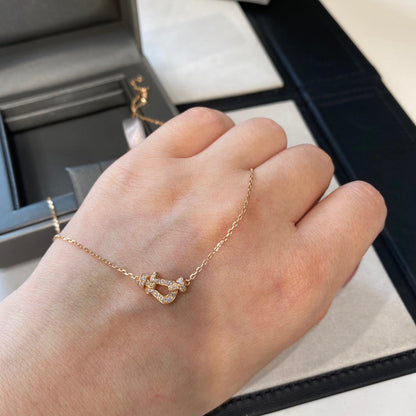 [LUCKY LOVE]FORCE 10 DIAMOND PINK GOLD NECKLACE MINI MODEL