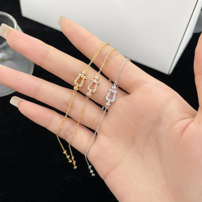 [LUCKY LOVE]FORCE 10 FULL DIAMOND BUCKLE CHAIN LINK MINI MODEL