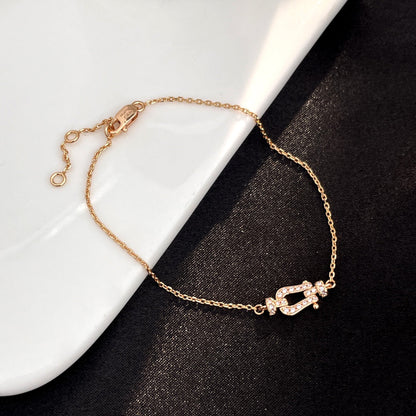 [LUCKY LOVE]FORCE 10 FULL DIAMOND BUCKLE CHAIN LINK MINI MODEL