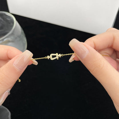 [LUCKY LOVE]FORCE 10 FULL DIAMOND BUCKLE CHAIN LINK MINI MODEL