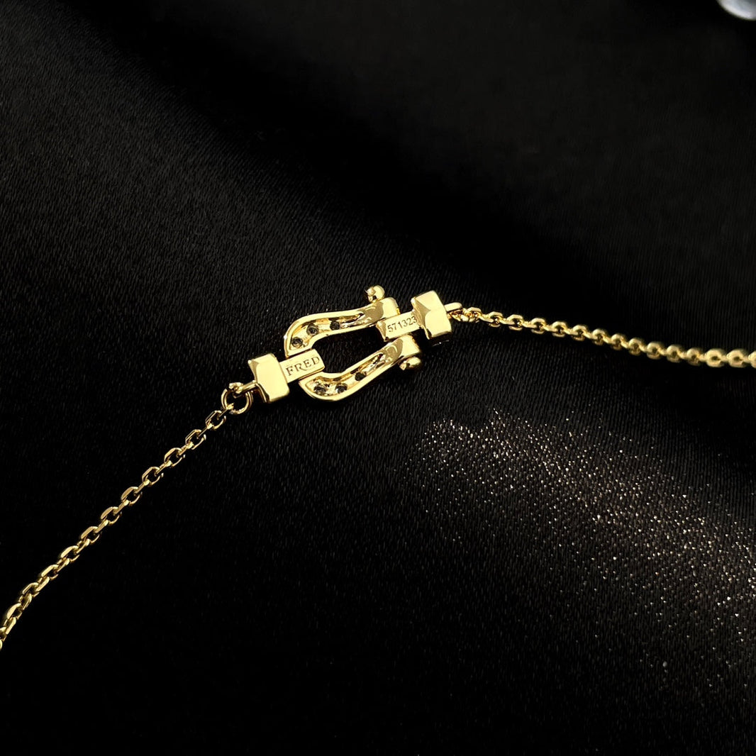 [LUCKY LOVE]FORCE 10 FULL DIAMOND BUCKLE CHAIN LINK MINI MODEL