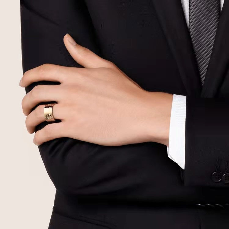 [LUCKY LOVE]LOVE 11MM LARGE RING