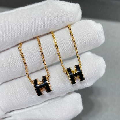 [LUCKY LOVE]MINI POP H NECKLACE