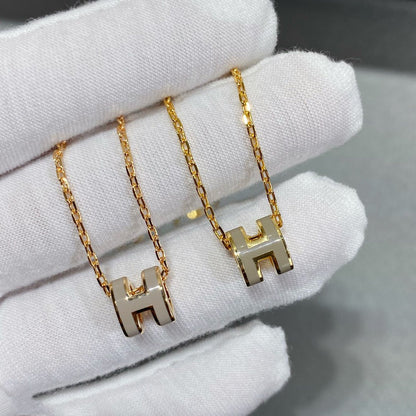 [LUCKY LOVE]MINI POP H NECKLACE