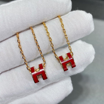 [LUCKY LOVE]MINI POP H NECKLACE