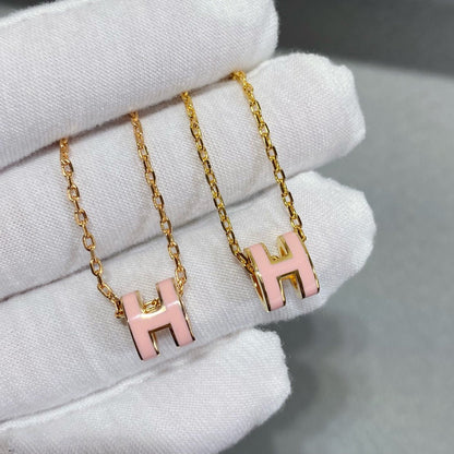 [LUCKY LOVE]MINI POP H NECKLACE