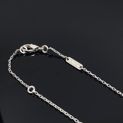 [LUCKY LOVE]CLOVER PIETERSITE SILVER LONG NECKLACE