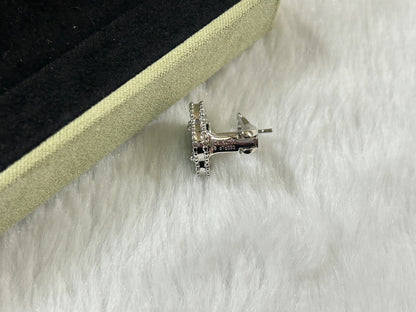 [LUCKY LOVE]CLOVER PIETERSITE MEDIUM STUD EARRINGS