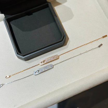 [LUCKY LOVE]MOVE CLASSIQUE DIAMOND PAVED BRACELET