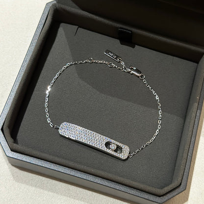 [LUCKY LOVE]MOVE CLASSIQUE DIAMOND PAVED BRACELET