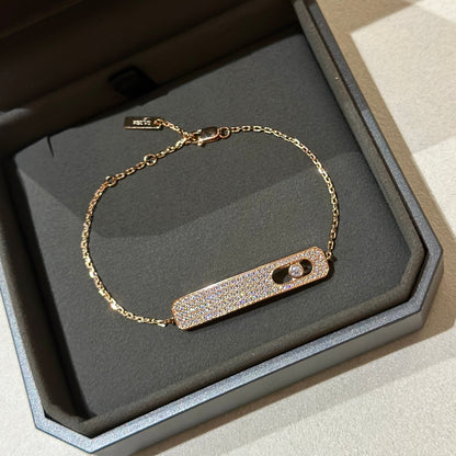 [LUCKY LOVE]MOVE CLASSIQUE DIAMOND PAVED BRACELET