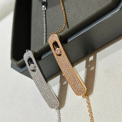[LUCKY LOVE]MOVE CLASSIQUE DIAMOND PAVED BRACELET