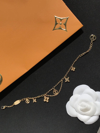 [LUCKY LOVE]BLOOMING PINK GOLD MOP BRACELET