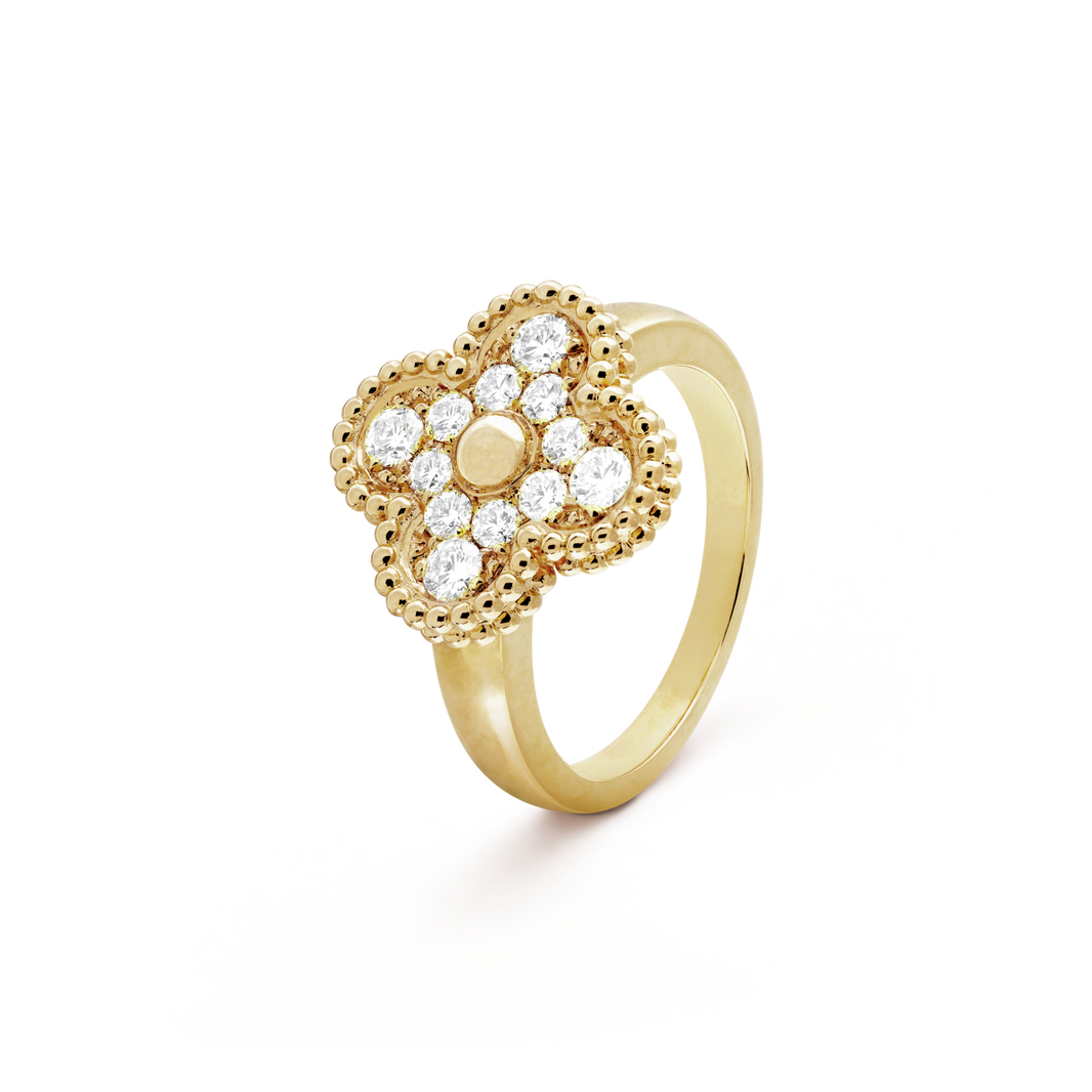 [LUCKY LOVE]CLOVER DIAMOND RING