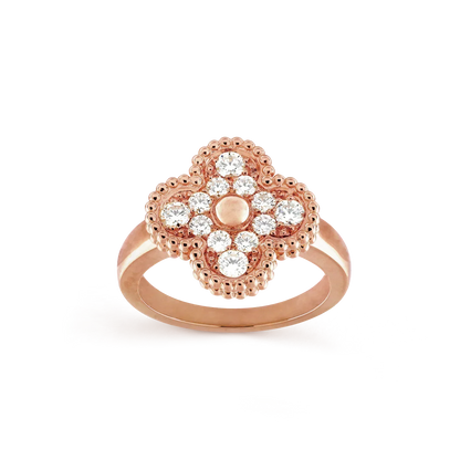 [LUCKY LOVE]CLOVER DIAMOND RING