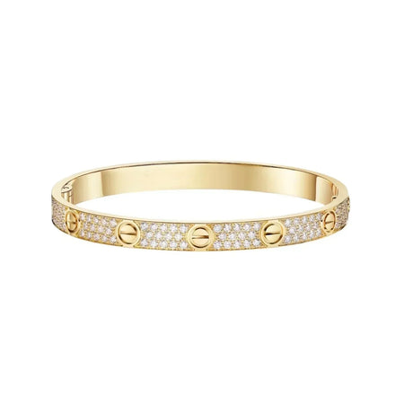 [LoveLucky] LOVE & JUSTE & Blue Veins Clover 5-Motif Diamond Bracelet Stack Set