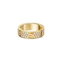 [LUCKY LOVE]LOVE RING 5.5MM DIAMONDS PAVED