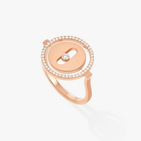 [LUCKY LOVE]LUCKY MOVE PINK GOLD DIAMOND RING
