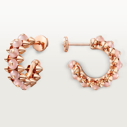 [LUCKY LOVE]CLASH 7.9MM AGATE CHALCEDONY EARRINGS