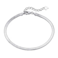[LUCKY LOVE]Flat Snake Bone Chain Blade Necklace