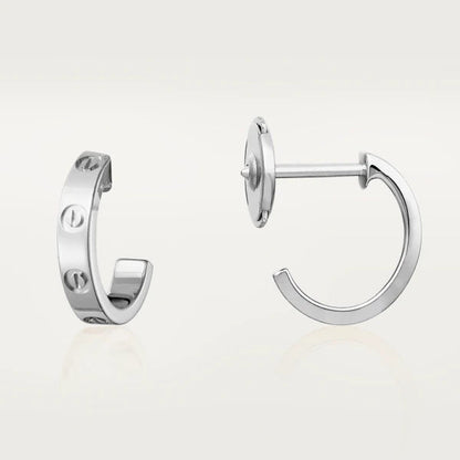 [LUCKY LOVE]LOVE EARRINGS 2.65MM SILVER