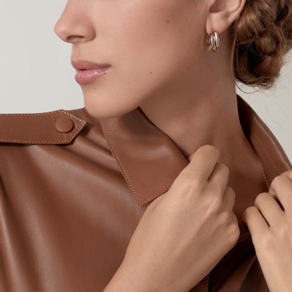 [LUCKY LOVE]TRINITY ON DIAMOND CLASSIC EARRINGS