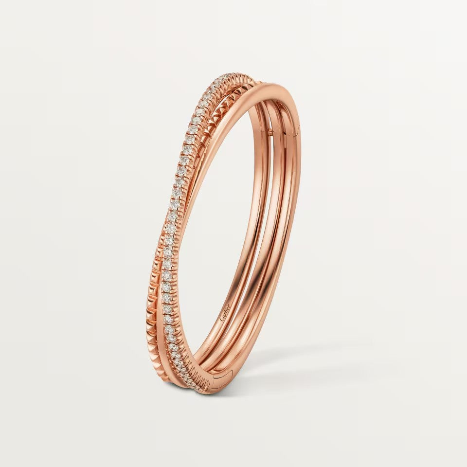 [LUCKY LOVE]ETINCELLE HALF-PAVED DIAMOND BRACELET