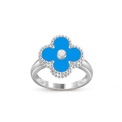 [LUCKY LOVE]CLOVER SILVER DIOMND RING COLLECTION