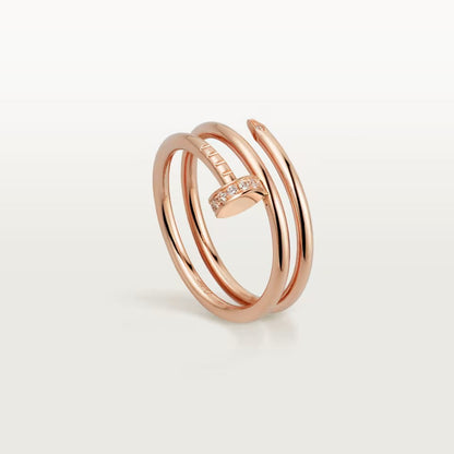 [LUCKY LOVE]JUSTE RING 4.8MM HALF DIAMOND
