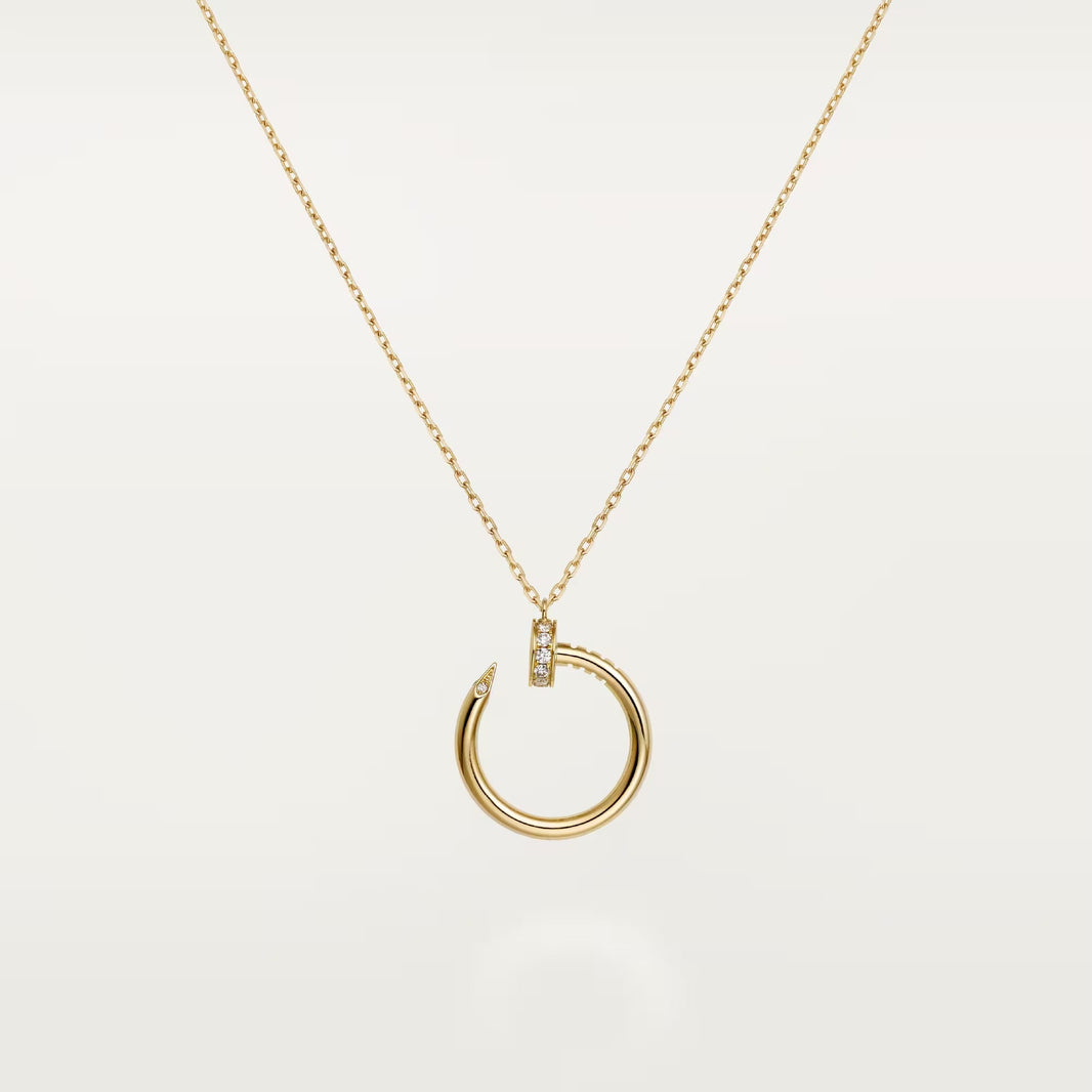 [LUCKY LOVE]JUSTE NECKLACE HALF DIAMOND