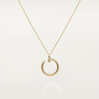 [LUCKY LOVE]JUSTE NECKLACE HALF DIAMOND