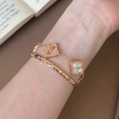 [LUCKY LOVE]OPERA 5 MOTIFS TULLE ENAMEL BRACELET