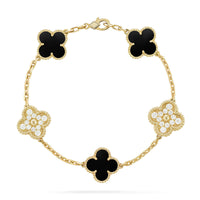 [LoveLucky]Clover & Clash Bracelet 3-Piece Stack set